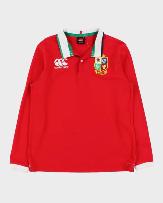 2020 Canterbury British & Irish Lions Retro Classic VapoDri Long Sleeve Rugby Shirt - L made by Rokit
