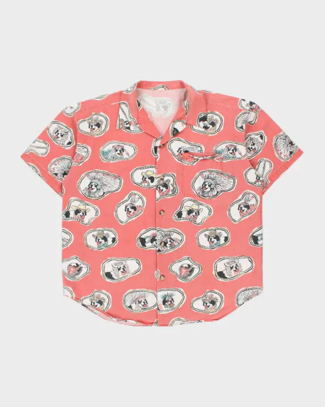 Vintage 1990s Big Dogs USA Western Graphic Camp Collar Short Sleeve Shirt - L made by Rokit