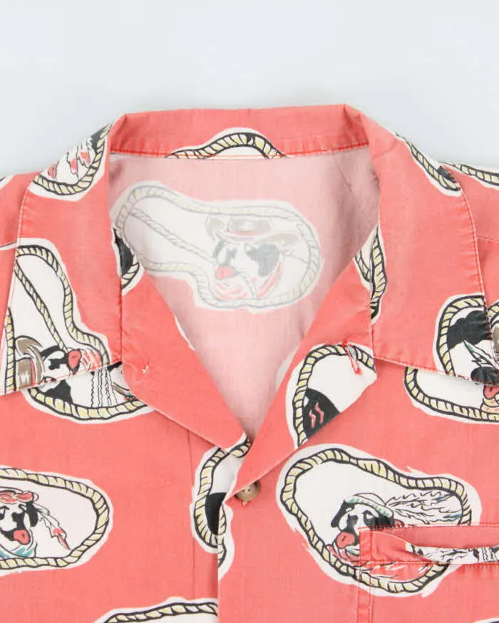 Vintage 1990s Big Dogs USA Western Graphic Camp Collar Short Sleeve Shirt - L sold by Rokit product image thumbnail 5