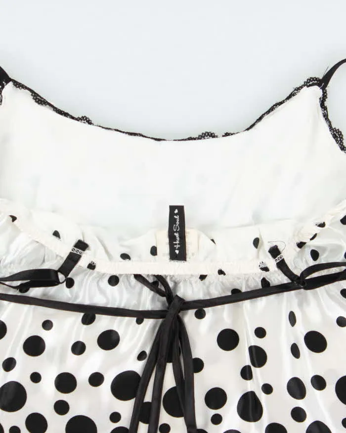 Vintage Y2k 2000s Heart Soul Spotty Polka Dot Satin Cami Top - S sold by Rokit product image thumbnail 5