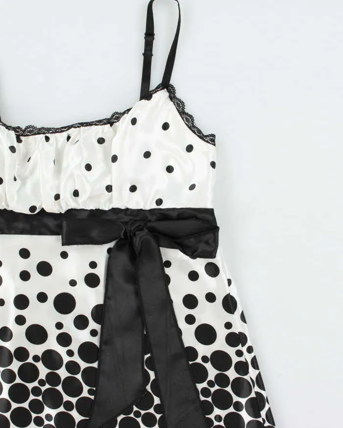 Vintage Y2k 2000s Heart Soul Spotty Polka Dot Satin Cami Top - S sold by Rokit product image thumbnail 3