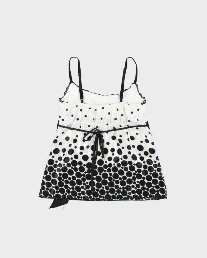 Vintage Y2k 2000s Heart Soul Spotty Polka Dot Satin Cami Top - S sold by Rokit product image thumbnail 2