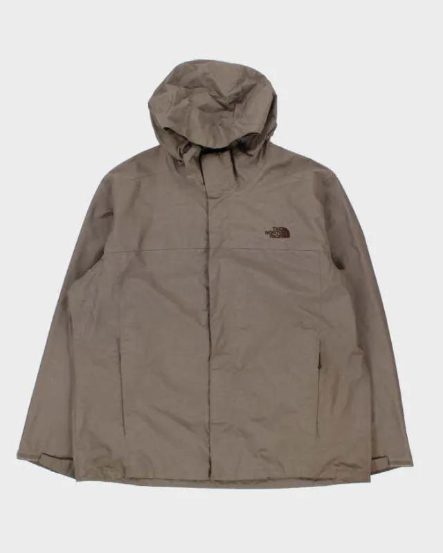 Vintage The North Face Marl Brown DryVent Hooded Waterproof Jacket - XXL made by The North Face