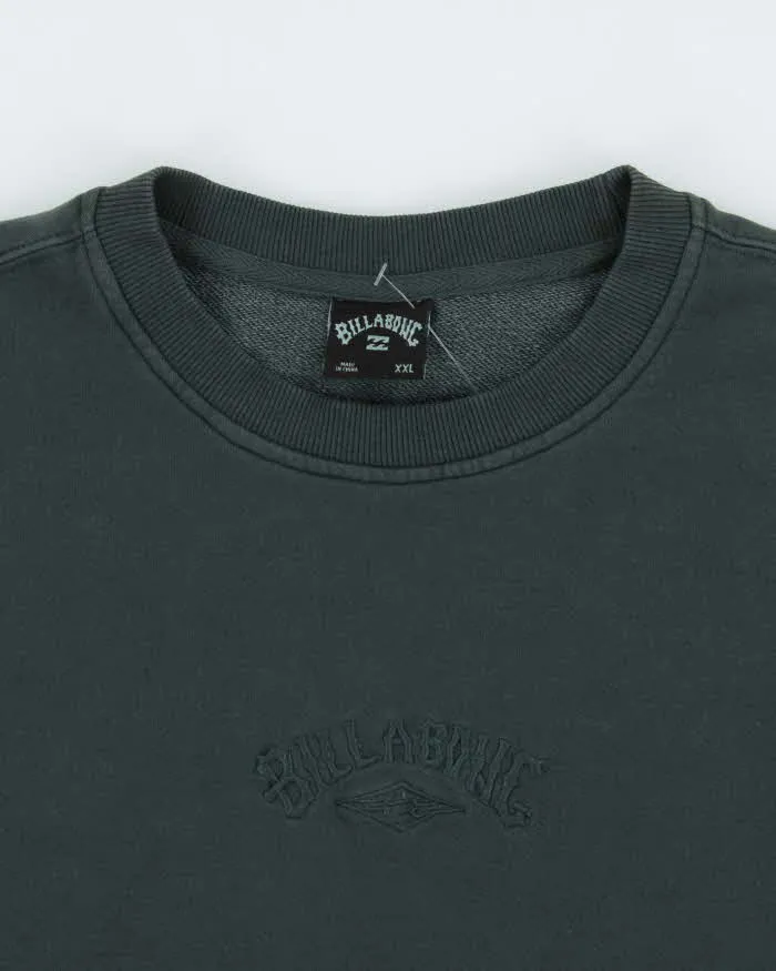 Vintage Billabong Heavyweight Forest Green Embroidered Crewneck Sweatshirt - XXL sold by Rokit product image thumbnail 5