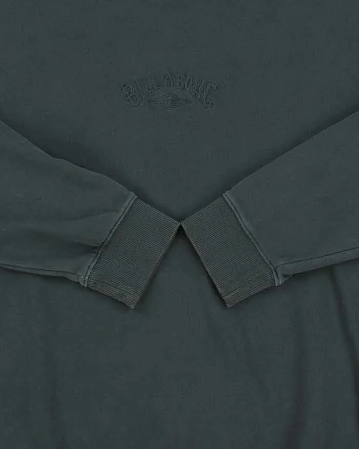 Vintage Billabong Heavyweight Forest Green Embroidered Crewneck Sweatshirt - XXL sold by Rokit product image thumbnail 4