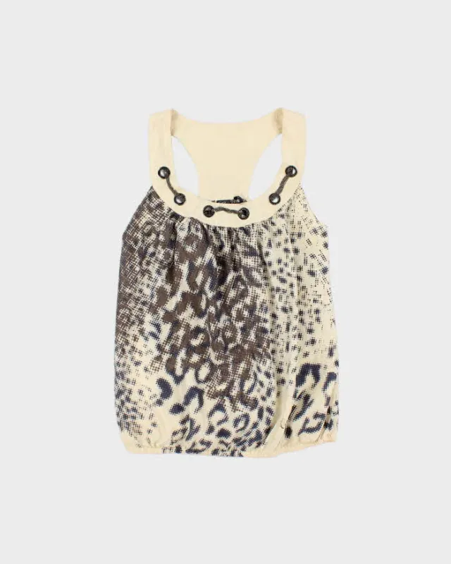 Vintage Y2k 2000s Guess Spotty Chain Detail Top - M made by Guess