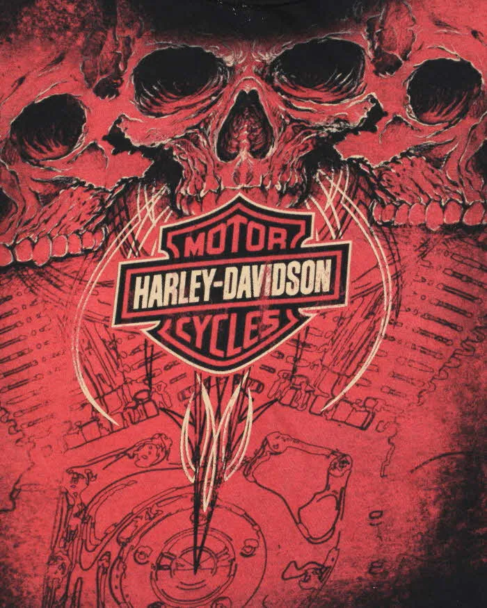 Vintage Harley Davidson Denver Colorado Motorcycle Club Skeleton Crewneck T-Shirt - XL sold by Rokit product image thumbnail 4
