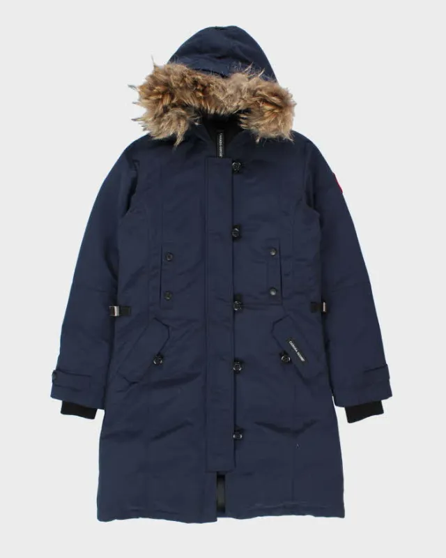 Canada Goose Women's Navy 'Kensington' Goose Down Puffer Parka - M made by Rokit
