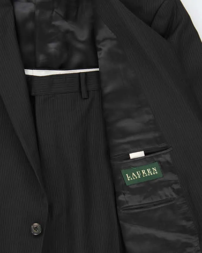 Vintage Lauren Ralph Lauren Wool Pinstripe Single Breasted Relaxed Straight Leg Two-Piece Suit - XL sold by Rokit product image thumbnail 5