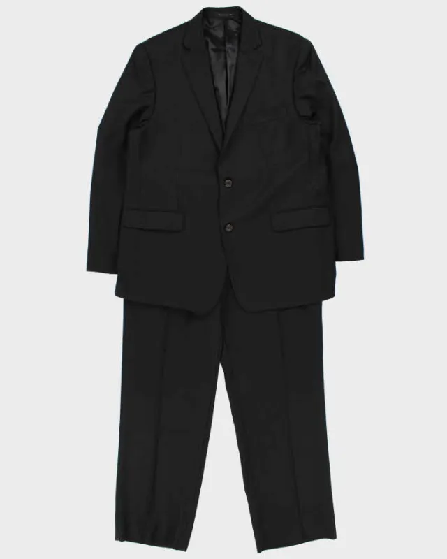 Vintage Lauren Ralph Lauren Wool Pinstripe Single Breasted Relaxed Straight Leg Two-Piece Suit - XL made by Ralph Lauren