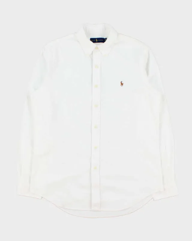 Vintage Ralph Lauren Heavyweight Plain Long Sleeve Shirt - M made by Ralph Lauren