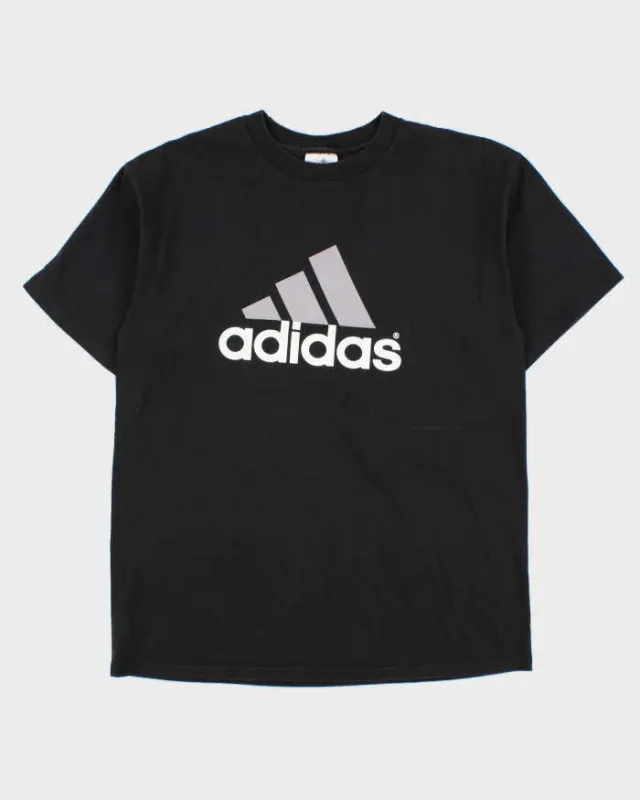 Vintage Y2K 00s Adidas Heavyweight Big Logo Crewneck T-Shirt - M made by Adidas