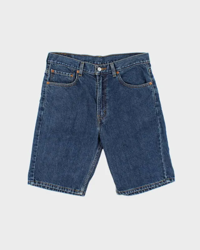 Vintage Y2K 00s Levi's 505 Dark Wash Denim Relaxed Fit Knee Length Shorts - W33 made by Levi's