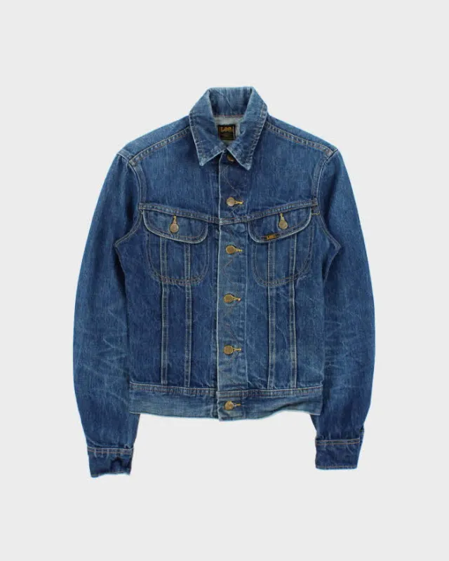 Vintage 1970s Lee Riders Made In Canada Medium Wash Denim Trucker Jacket - S made by Lee