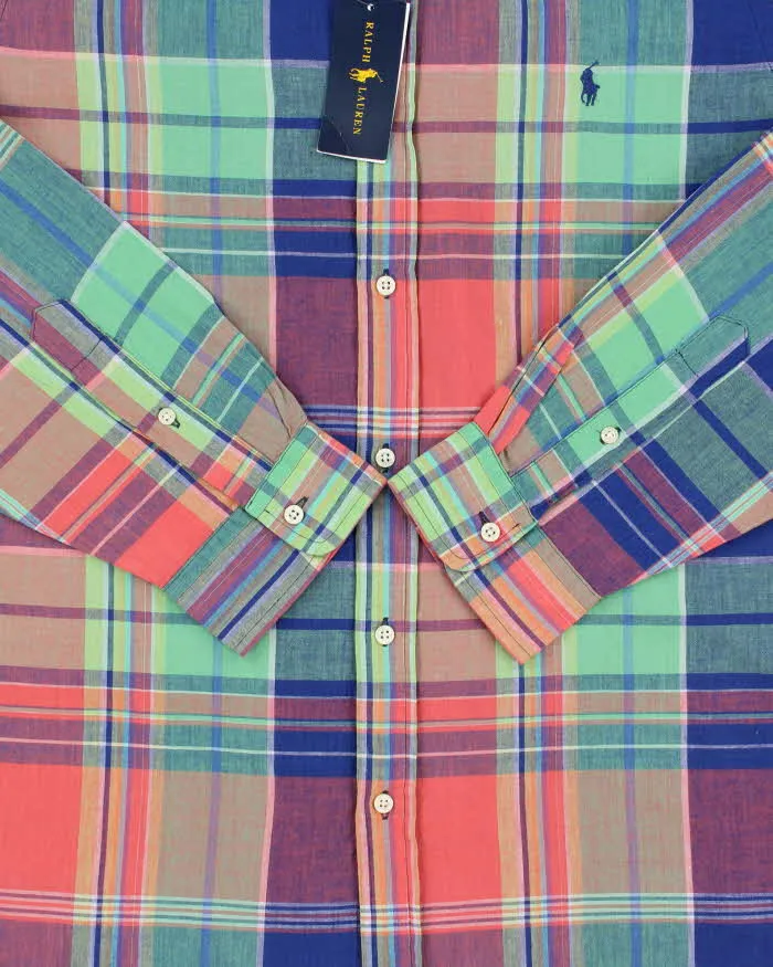 DSWT Ralph Lauren Indian Madras Plaid Classic Fit Long Sleeve Shirt - XL sold by Rokit product image thumbnail 4