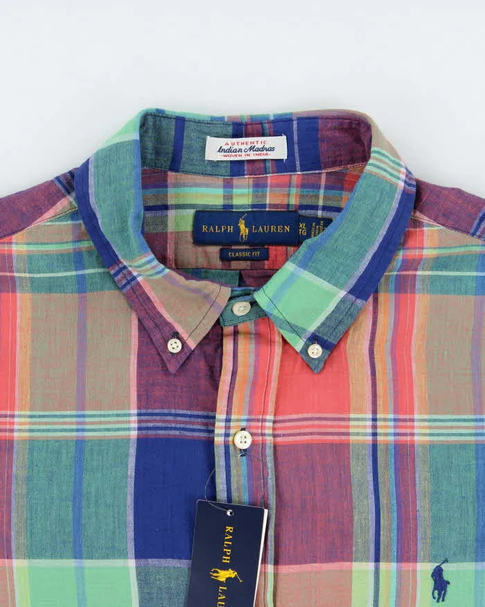 DSWT Ralph Lauren Indian Madras Plaid Classic Fit Long Sleeve Shirt - XL sold by Rokit product image thumbnail 5