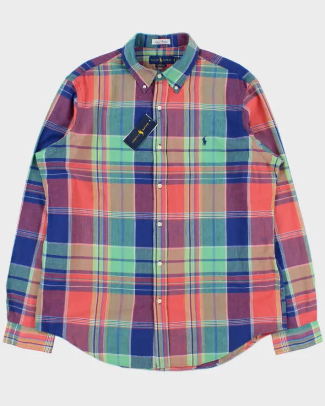 DSWT Ralph Lauren Indian Madras Plaid Classic Fit Long Sleeve Shirt - XL made by Ralph Lauren