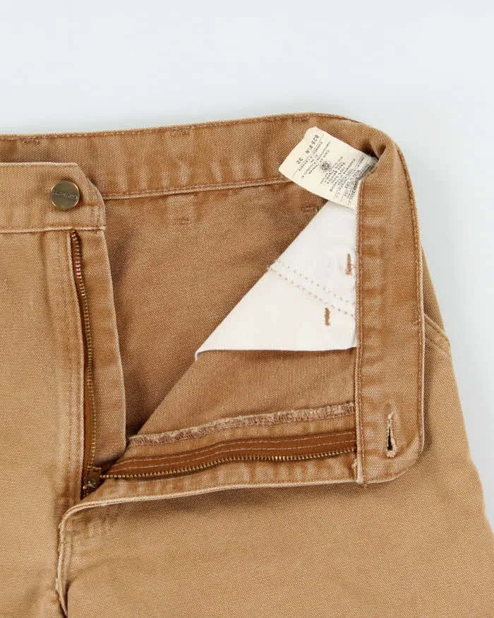 Vintage 1999 Carhartt B25 BRN Union Made In USA Duck Canvas Wide Leg Relaxed Fit Knee Carpenter Shorts - W32 sold by Rokit product image thumbnail 5