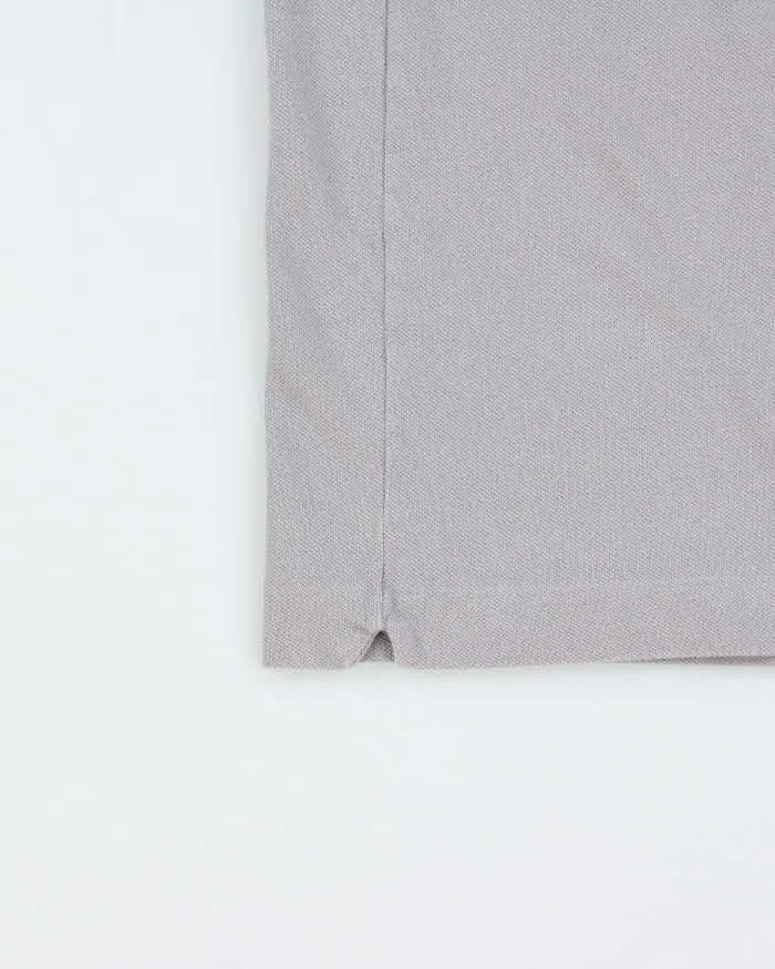 Vintage Lacoste Moon Grey Classic Fit Croc Short Sleeve Polo Shirt - S sold by Rokit product image thumbnail 4