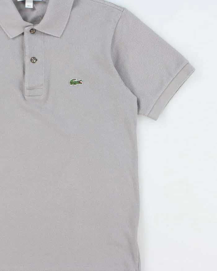 Vintage Lacoste Moon Grey Classic Fit Croc Short Sleeve Polo Shirt - S sold by Rokit product image thumbnail 3