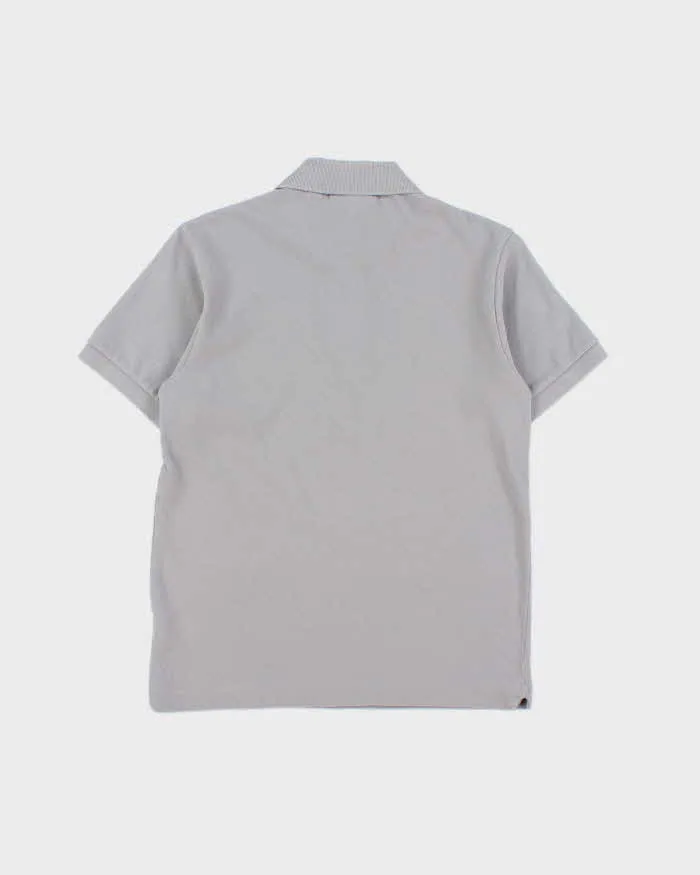 Vintage Lacoste Moon Grey Classic Fit Croc Short Sleeve Polo Shirt - S sold by Rokit product image thumbnail 2