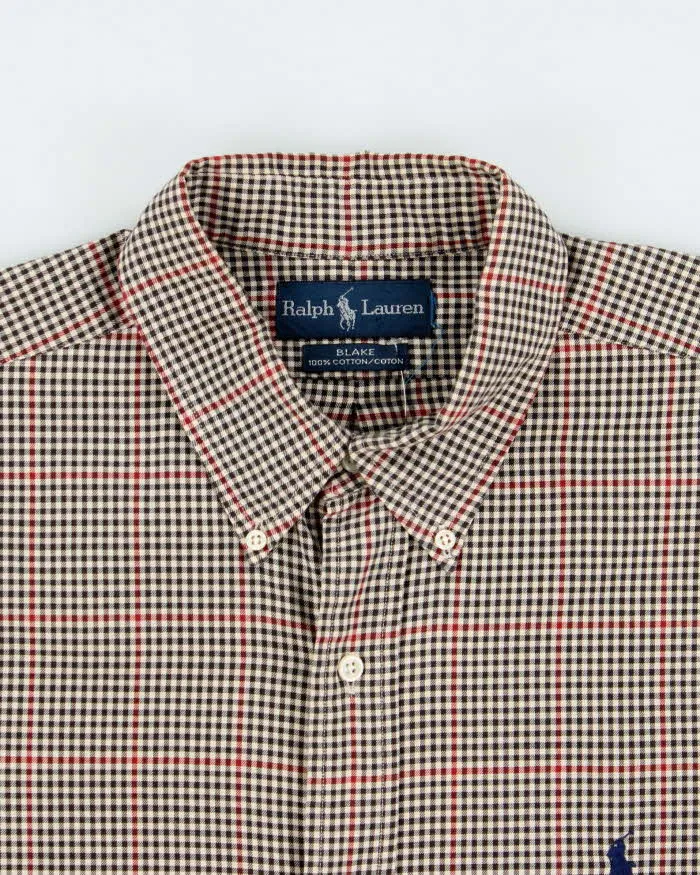 Vintage 1990s Ralph Lauren Checked Long Sleeve Shirt - XXL sold by Rokit product image thumbnail 5