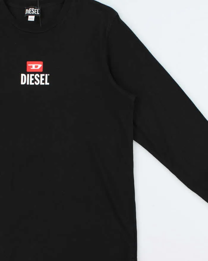 Vintage Diesel Classic Logo Slim Fit Crewneck Long Sleeve T-Shirt - M sold by Rokit product image thumbnail 3