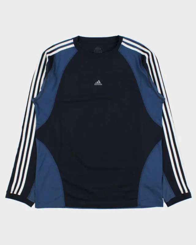 Vintage Y2K 00s Adidas Climacool 3m Centre Logo Long Sleeve Technical T-Shirt - L made by Adidas