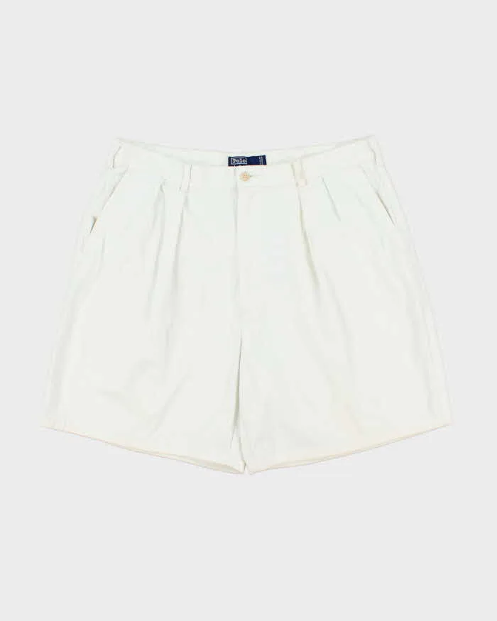 Vintage 1990s Polo Ralph Lauren Double Pleated Chino Relaxed Fit Leg Bermuda Shorts - W36 sold by Rokit