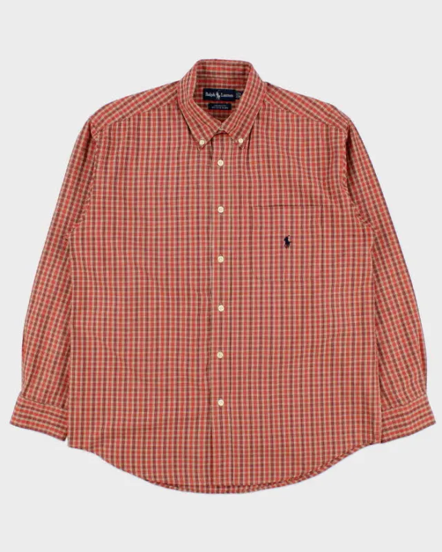 Vintage Y2K 00s Ralph Lauren Yarmouth Plaid Check Long Sleeve Pocket Shirt - L made by Ralph Lauren
