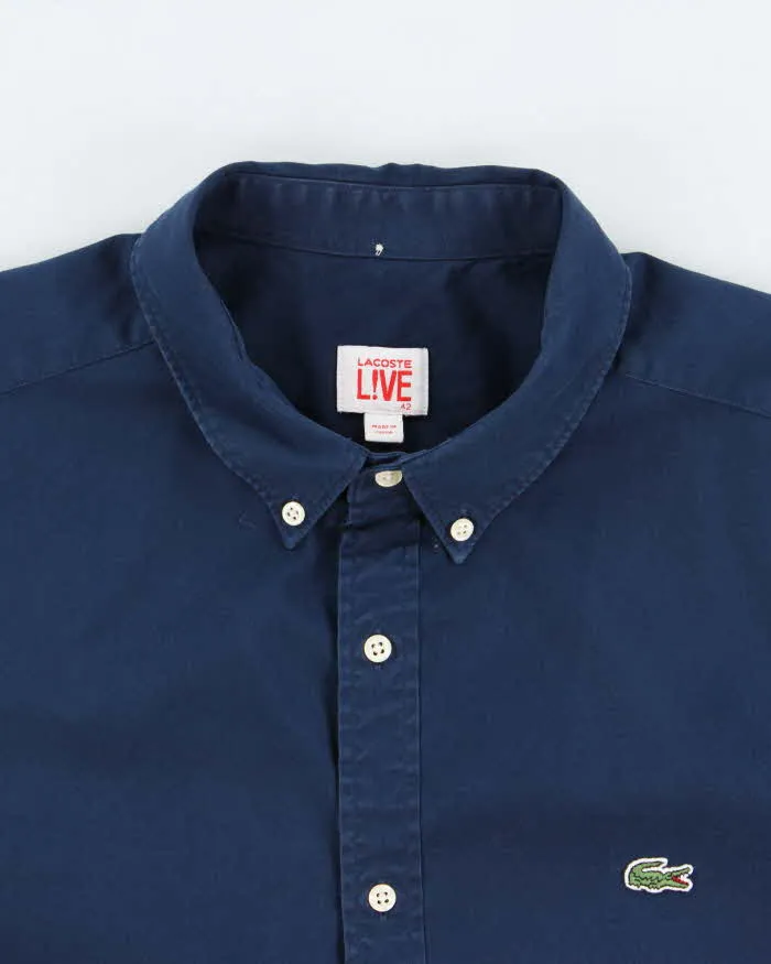 Vintage Lacoste Live Deep Sea Navy Classic Croc Long Sleeve Shirt - L sold by Rokit product image thumbnail 5