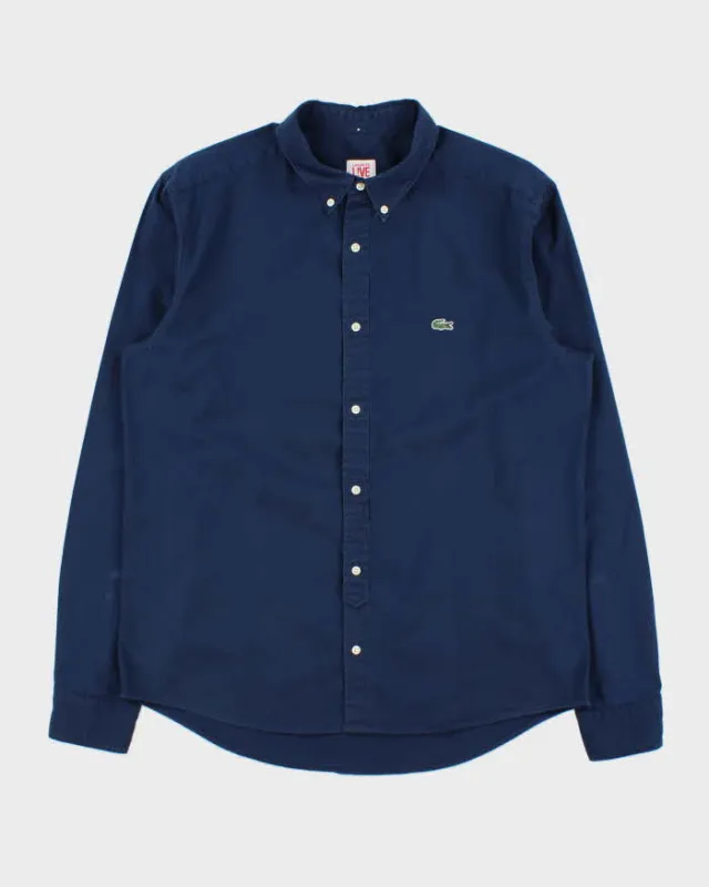 Vintage Lacoste Live Deep Sea Navy Classic Croc Long Sleeve Shirt - L made by Lacoste