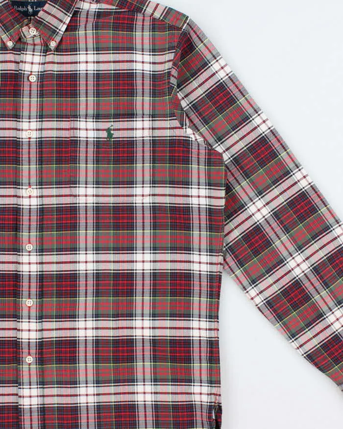 Vintage 1990s Ralph Lauren Classic Tartan Plaid Long Sleeve Pocket Shirt - L sold by Rokit product image thumbnail 3