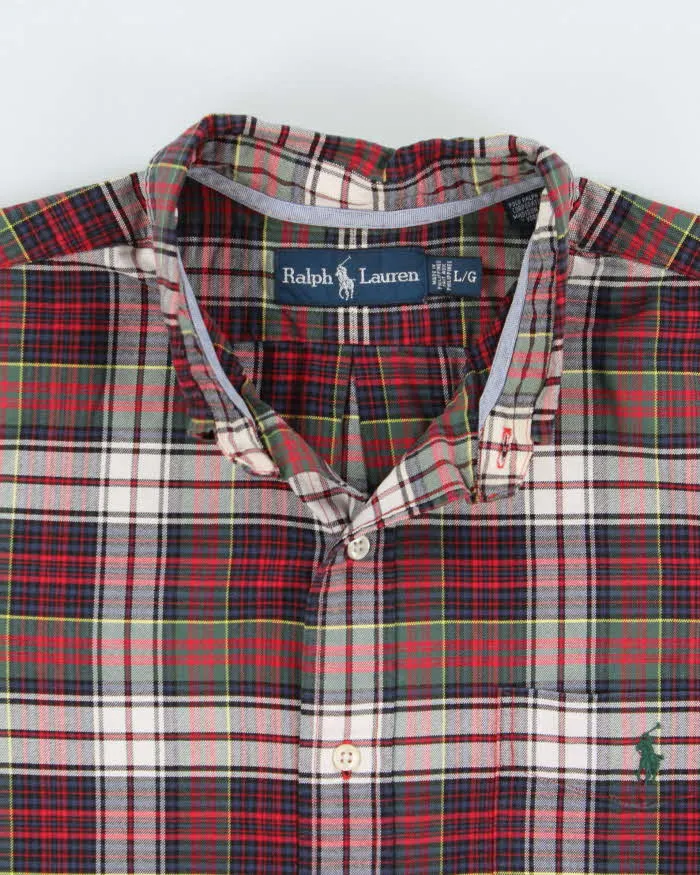 Vintage 1990s Ralph Lauren Classic Tartan Plaid Long Sleeve Pocket Shirt - L sold by Rokit product image thumbnail 5