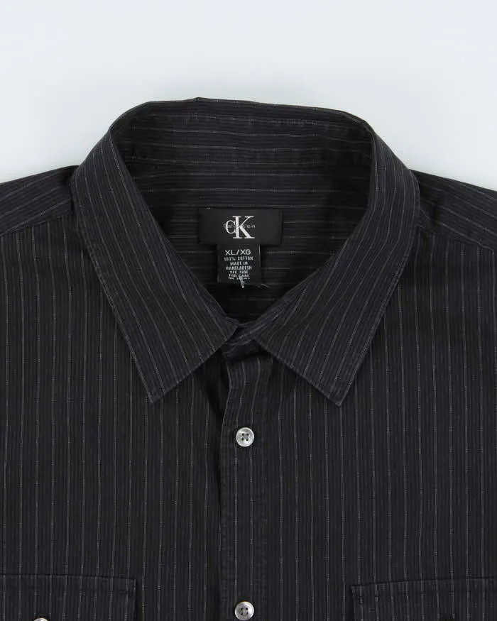 Vintage 1990s Calvin Klein Striped Pocket Short Sleeve Shirt - XL sold by Rokit product image thumbnail 5