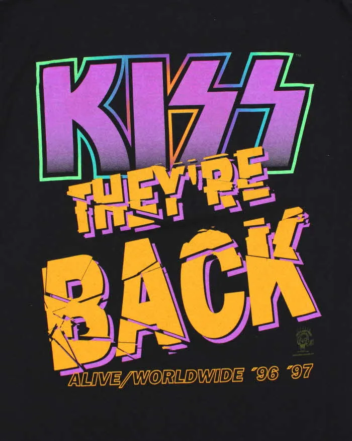 Vintage KISS 'Alive' Worldwide 1996 '97 Tour Heavyweight Murina Made In USA Crewneck T-Shirt - XL sold by Rokit product image thumbnail 5