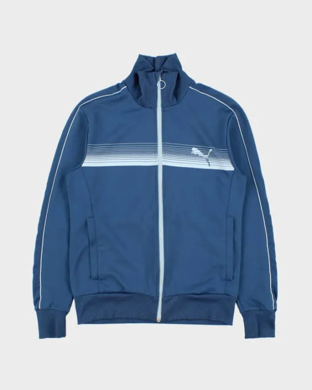 Vintage Y2K 00's Puma Striped Funnel Neck Track Jacket - M made by Puma