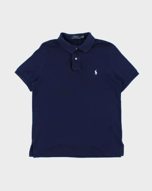 Vintage Polo Ralph Lauren Navy Classic Short Sleeve Polo Shirt - M made by Ralph Lauren