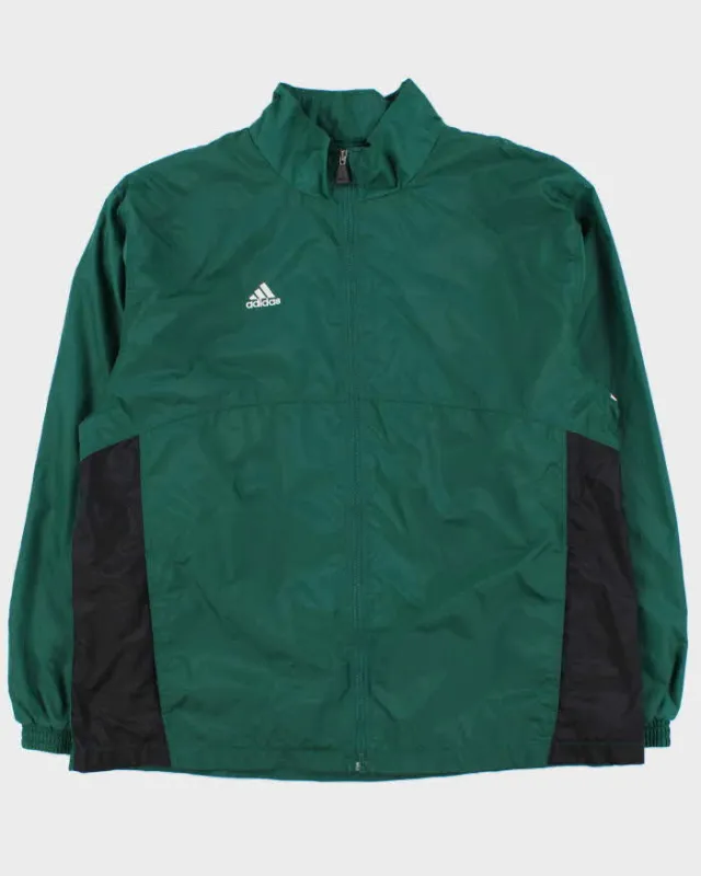 Vintage Y2K 00s Adidas Lightweight 3-Stripe Waterproof Shell Jacket - XL made by Adidas