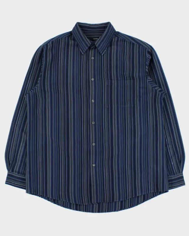 Vintage 1990s Alfani Striped Long Sleeve Shirt - L made by Rokit