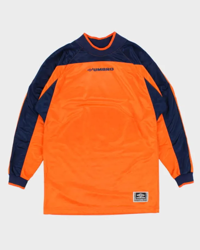 Vintage 2002 Umbro Football Teamwear Long Sleeve Goalkeeper Jersey - S made by Umbro