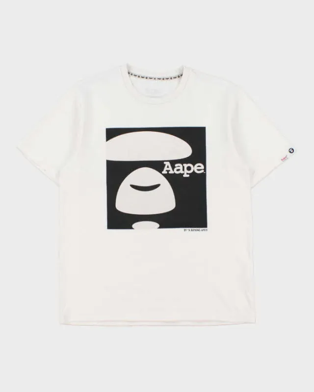 Vintage Aape By A Bathing Ape Heavyweight Box Logo Crewneck T-Shirt - M made by Bape
