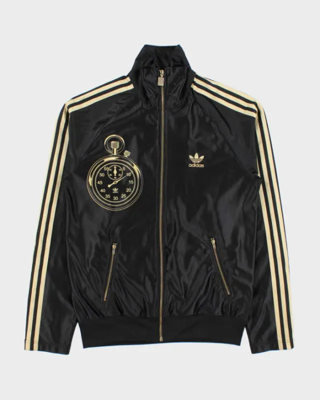Vintage 2007 Adidas Originals Mexico City Olympics '68 Record Satin Gold Track Jacket - M made by Adidas