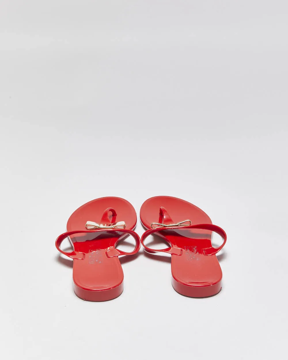 Salvatore Ferragamo Women's Red Farelia Jelly Flip Flop Sandals - UK4 sold by Rokit product image thumbnail 4