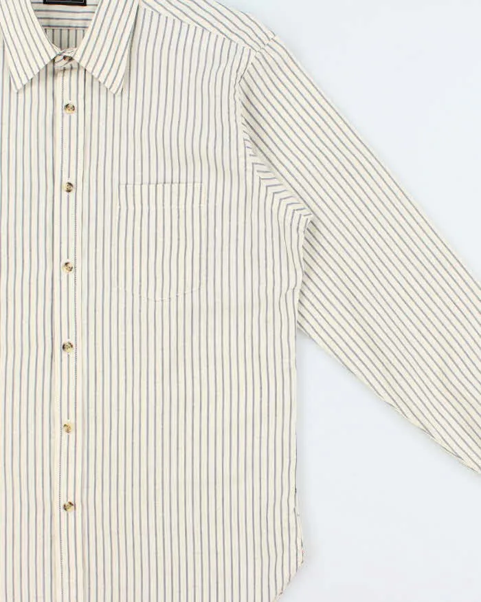 Vintage 1990s Christian Dior Striped Long Sleeve Shirt - L sold by Rokit product image thumbnail 3