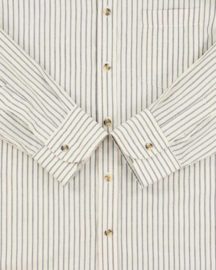 Vintage 1990s Christian Dior Striped Long Sleeve Shirt - L sold by Rokit product image thumbnail 4