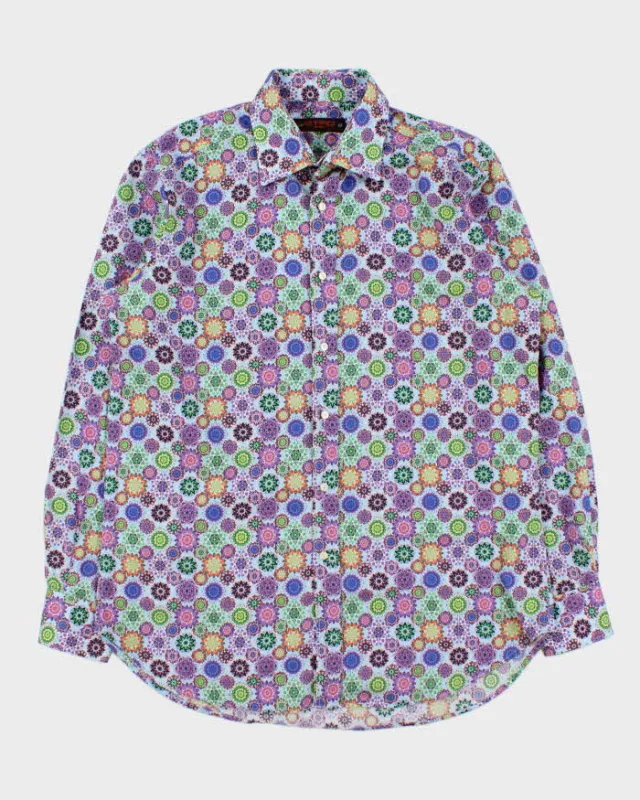 Vintage Etro Kalidascope Print Long Sleeve Shirt - L made by Rokit