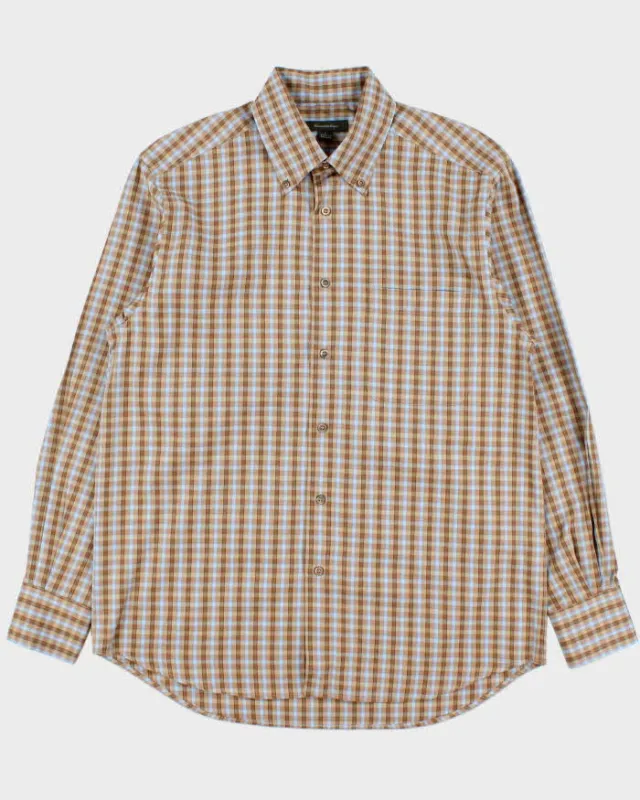 Vintage Y2K 00s Ermenegildo Zegna Check Long Sleeve Shirt - L made by Ermenegildo Zegna