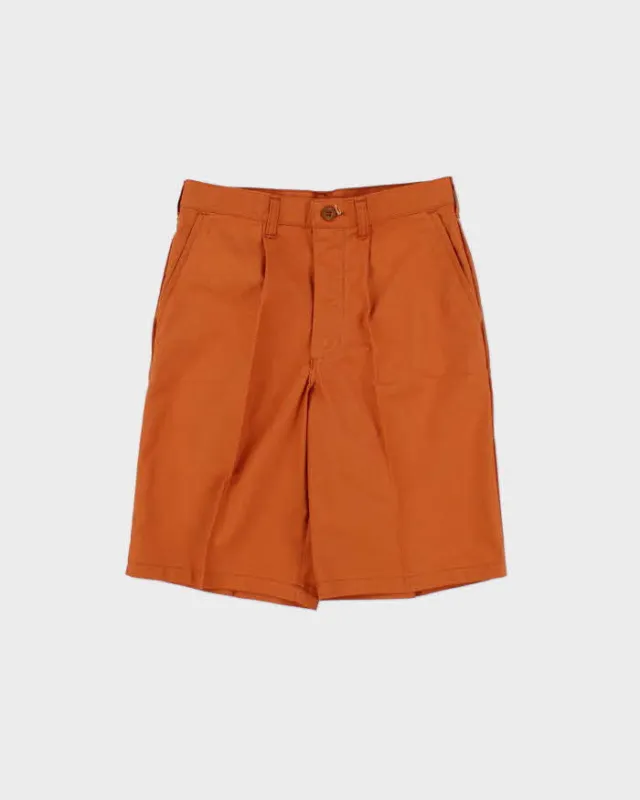 DSWT Vintage 1970s Wrangler Tan Pleated Cotton Bermuda Shorts - W29 made by Wrangler