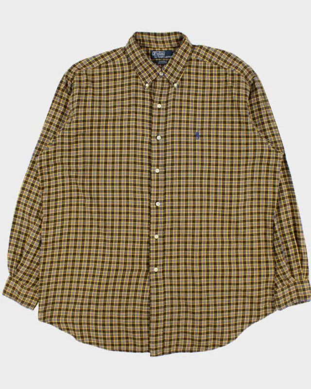 Vintage Y2K 00s Ralph Lauren 'Blaire' Plaid Long Sleeve Flannel Shirt - L made by Ralph Lauren
